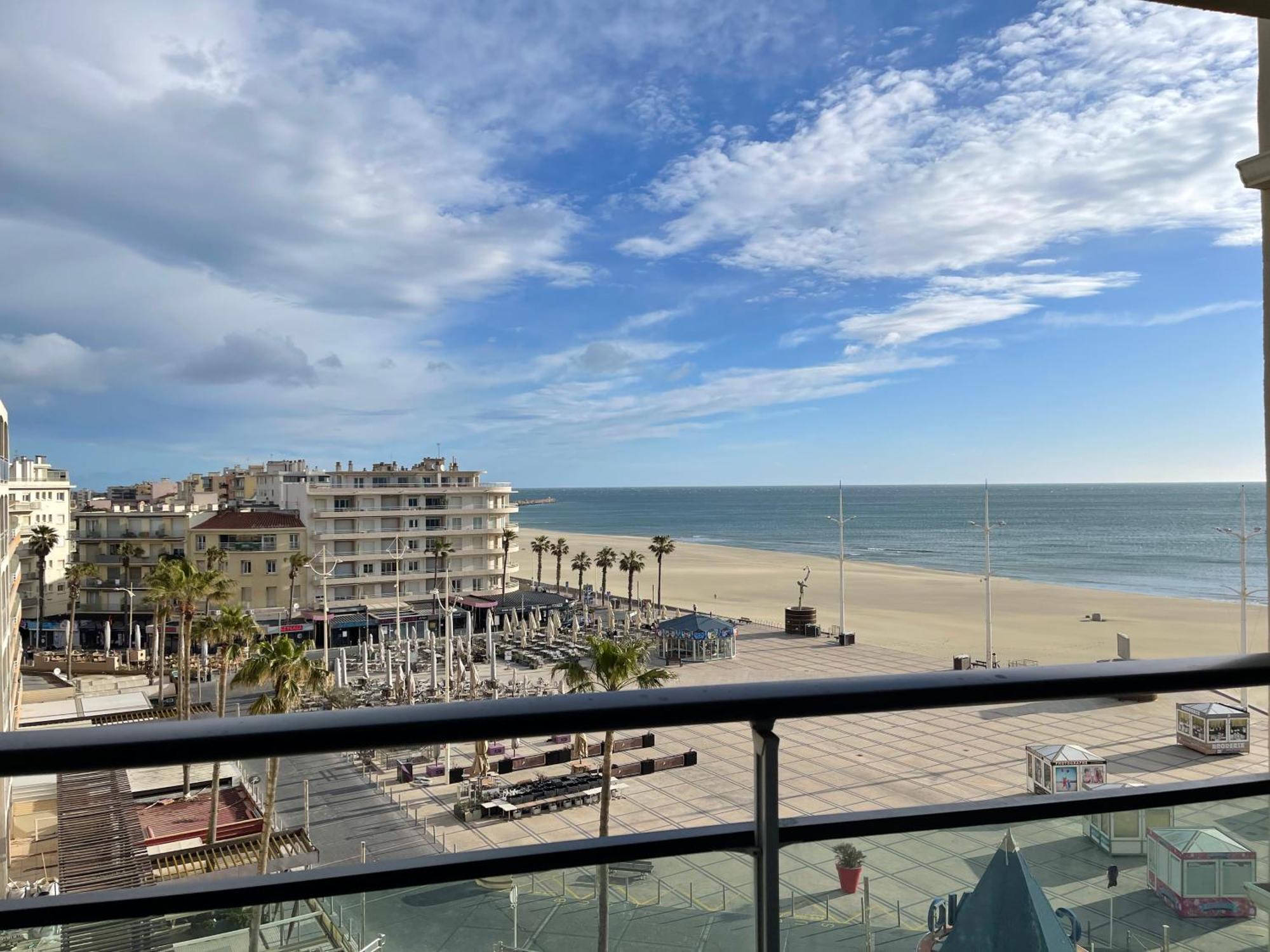 T2 Vue Mer Canet Plage - Le Petit Paradis Exteriör bild