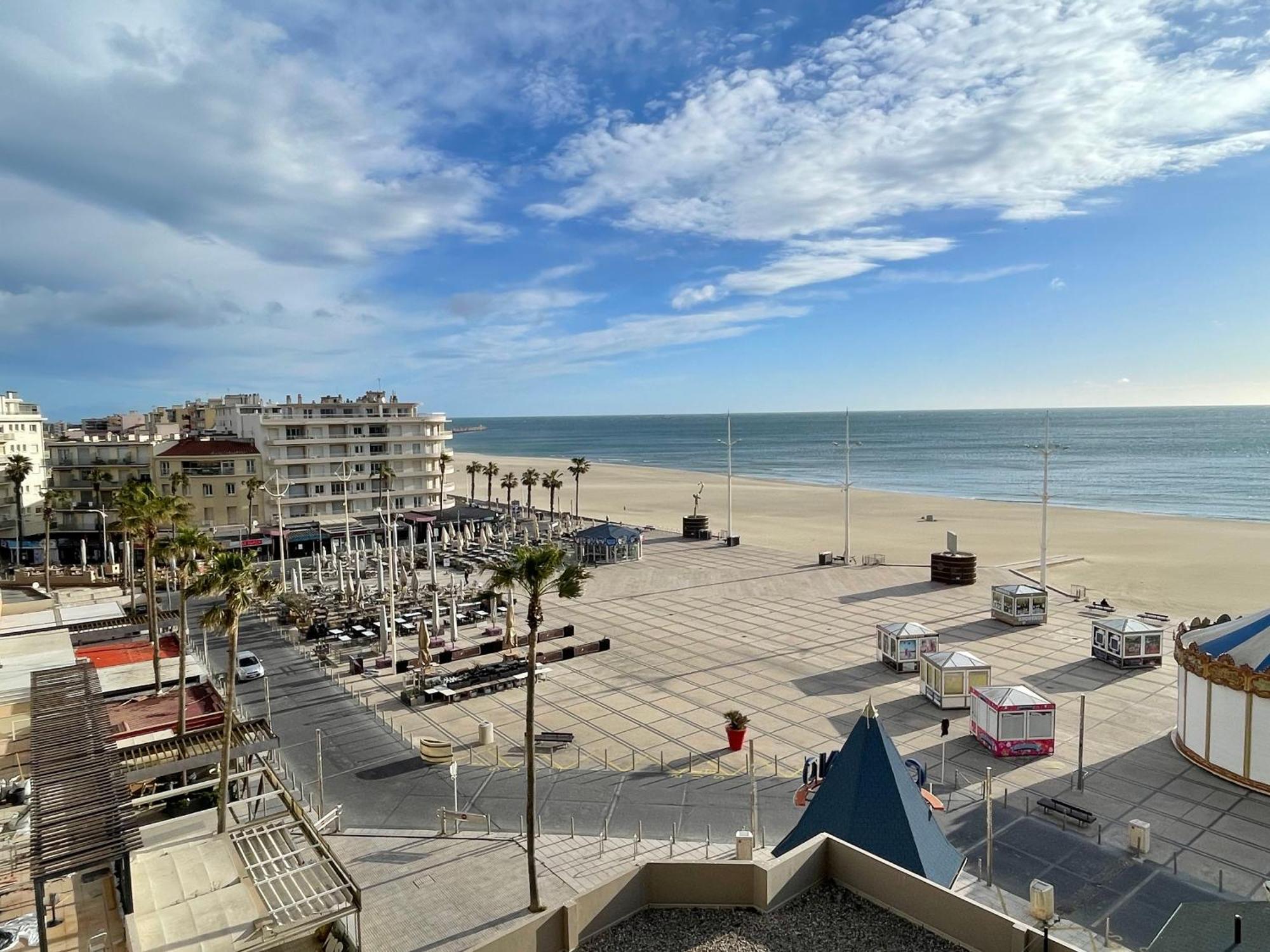 T2 Vue Mer Canet Plage - Le Petit Paradis Exteriör bild